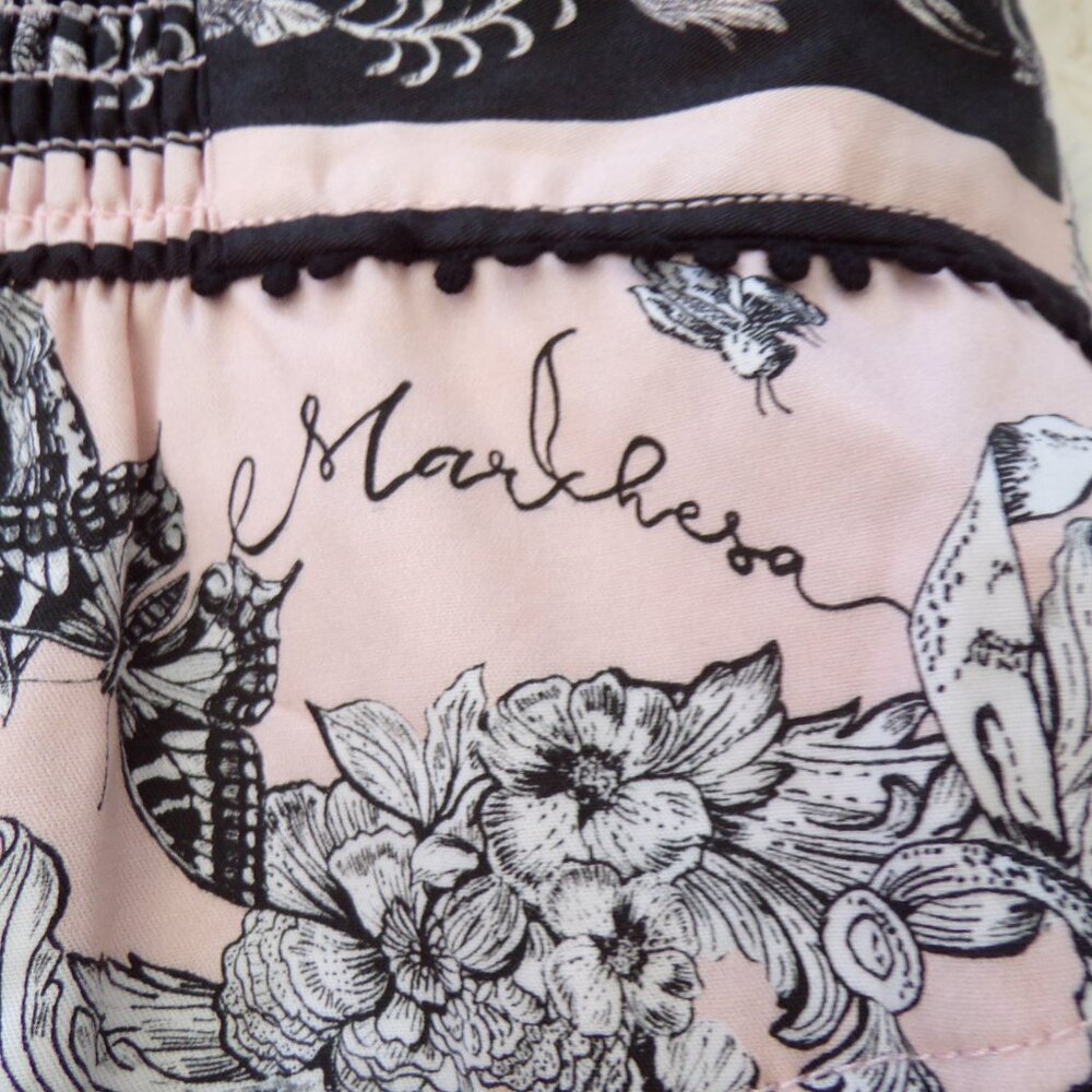 NWT Marchesa floral pink cotton midi dress 8 - Picture 12 of 13